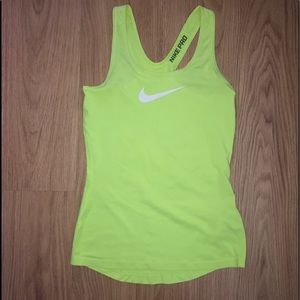 Fluorescent nike pro tank top
